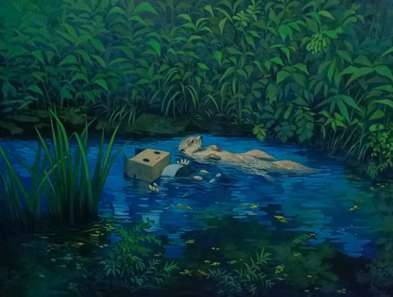What a Wonderful World by C. K. Koh contemporary artwork Painting