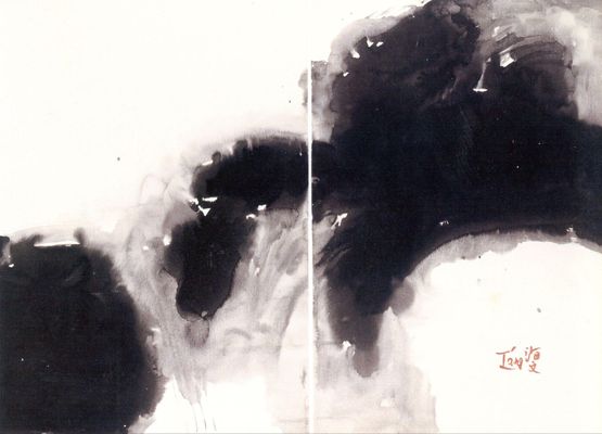 Untitled No.29 Diptych by TAng Haywen contemporary artwork Works on Paper