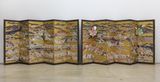 Pop-up Hyakki Yagyo on Rakuchu-Rakugaizu Screens by Tenmyouya Hisashi contemporary artwork sculpture