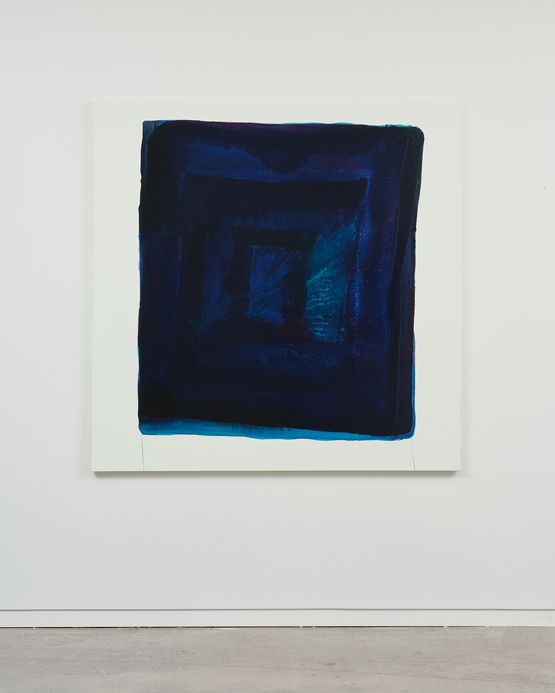 Blue Boxed by Marie Le Lievre contemporary artwork Painting