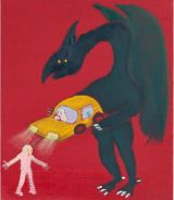 Dragon  Car by Shinya Azuma contemporary artwork painting