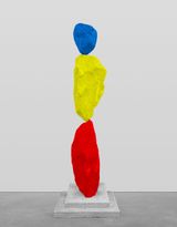 red yellow blue mountain by Ugo Rondinone contemporary artwork sculpture