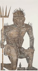 I saw something glittering on his breast I by Andreas Werner contemporary artwork drawing works on paper