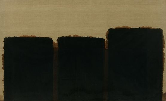 Burnt Umber  Ultramarine by Yun Hyong-Keun contemporary artwork Painting