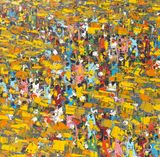 Market Scene HSE22923 by Professor Ablade Glover contemporary artwork painting