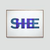 SHEHE by Gary Hill contemporary artwork print