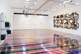 Contemporary art exhibition Jim Lambie Zero Concerto at Roslyn Oxley9 Gallery Sydney Australia