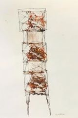 Study for the Watcher by Lynn Chadwick contemporary artwork drawing works on paper