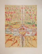 Great Clown by Krishna Reddy contemporary artwork print