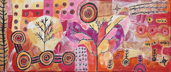 Ngura Country by Alec Baker Eric Barney contemporary artwork Painting
