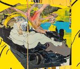 A Person In a Vehicle by Zhong Wei contemporary artwork painting