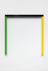 Green Discrete Part Production by Liam Gillick contemporary artwork mixed media print sculpture