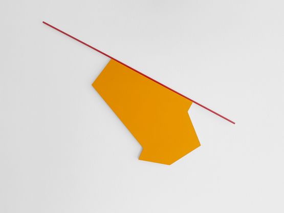auf ganzer Linie L1 orange by Lutz Fritsch contemporary artwork Painting