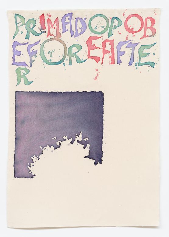 Primadopo by Giorgio Griffa contemporary artwork Painting