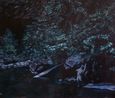 The Bathers after Daumier by Bruno Gadenne contemporary artwork Painting