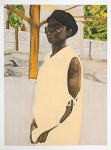 Yene by Collins Obijiaku contemporary artwork drawing painting works on paper