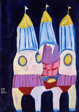 Rocket House by Aki Kondo contemporary artwork works on paper