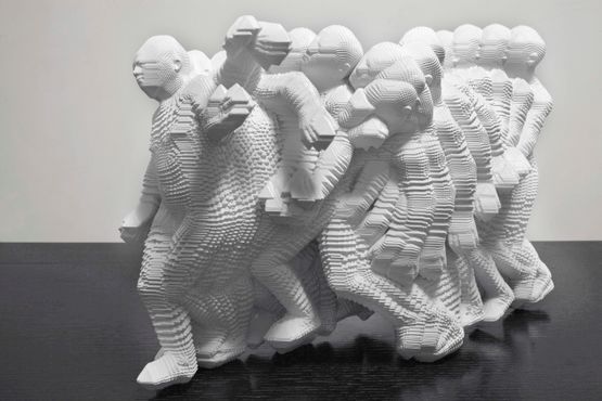 Make an hour with a week of your life by Miao Xiaochun contemporary artwork Sculpture