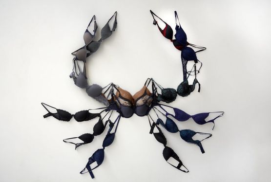 Le crabe cancer by Annette Messager contemporary artwork Sculpture