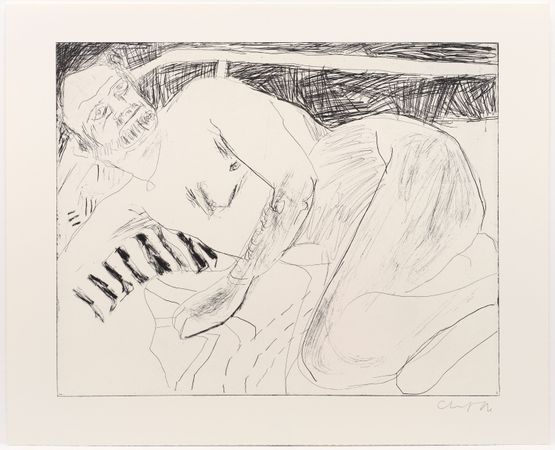 Naked Richard My dearest dust by Chantal Joffe contemporary artwork Print