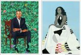 The Obamas by Amy Sherald Kehinde Wiley contemporary artwork painting print