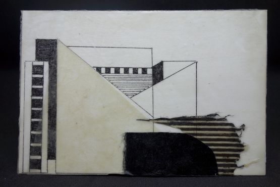 Encaustic Drawing 6 by Heba Y. Amin contemporary artwork Painting