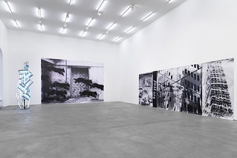 Contemporary art exhibition Astrid Klein La Societe du Spectacle at Spruth Magers Berlin Germany