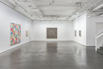 Contemporary art exhibition Ghada Amer QR CODES REVISITEDLONDON at Goodman Gallery London United Kingdom