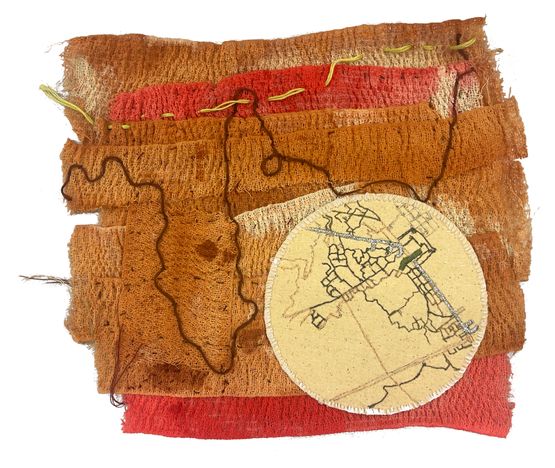 Waves by Vinoja Tharmalingam contemporary artwork Textile