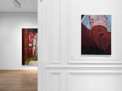 Jenna Gribbons Neon Nipples at Levy Gorvy Dayan