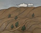 Windward Slope by Yan Wenhui contemporary artwork painting works on paper