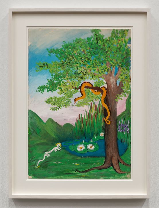 Snake and Strange Creature by Marian Spore Bush contemporary artwork Works on Paper