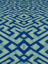 Maze-Central Axis Soft Green Blue by Xu Qu contemporary artwork painting