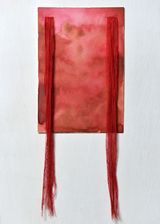 diary vii by Ayka Go contemporary artwork painting works on paper textile