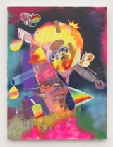 Deconstruction Daddy by Alessandro Pessoli contemporary artwork painting
