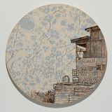 Hasan Abad View from across the canal pt1 by Praneet Soi contemporary artwork mixed media