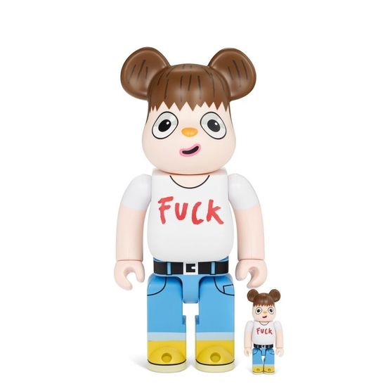 Fuck You Bearbrick 400  100 by Javier Calleja contemporary artwork Sculpture