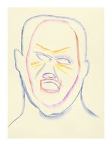 Face and Mask 45 by Carlos Amorales contemporary artwork drawing works on paper