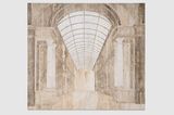 Untitled Louvre by Daniel Senise contemporary artwork mixed media painting print sculpture textile works on paper