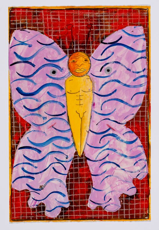Untitled moth 5 by Brendan Huntley contemporary artwork Painting
