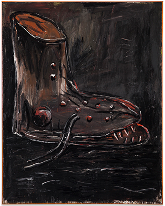 Der Schuh by Walter Dahn contemporary artwork Painting
