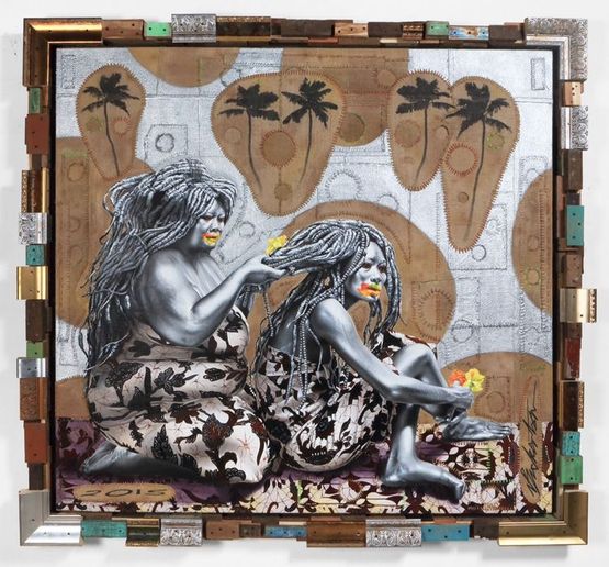 Aunty Painting by Ashley Bickerton contemporary artwork Painting