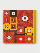 Yellow Ribbon by Gloria Klein contemporary artwork painting
