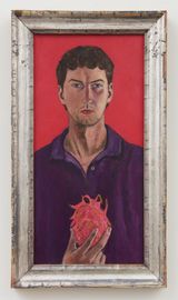 Self with dragon fruit by Max Jahn contemporary artwork painting