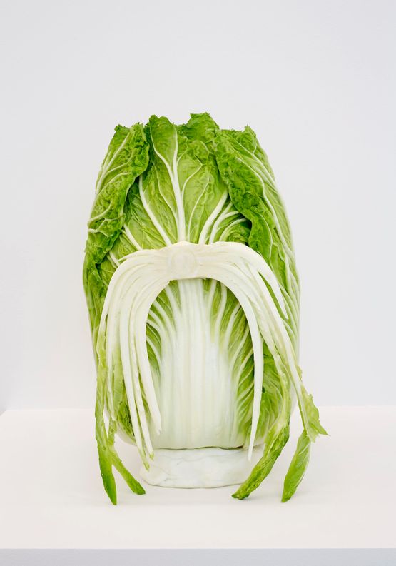 Cabeca de repolho Cabbage head by Joao Maria Gusmao  Pedro Paiva contemporary artwork Sculpture