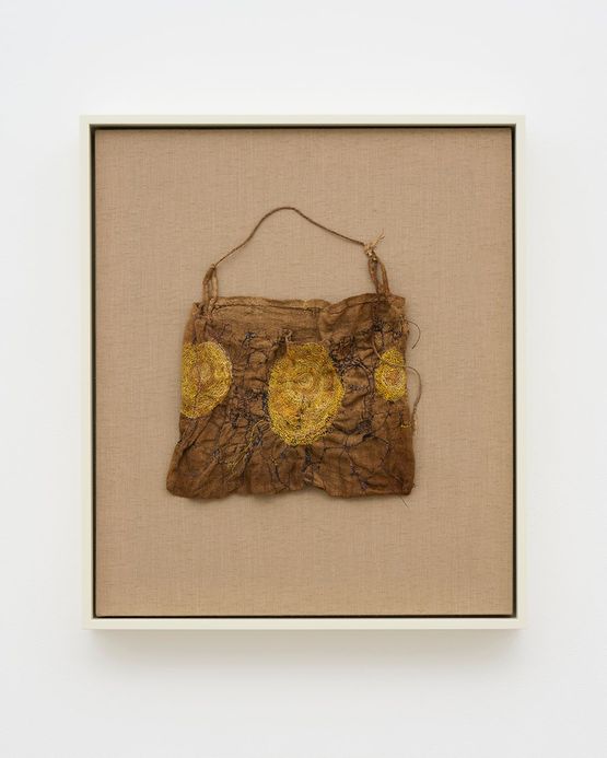 Hizakurige II by Junko Oki contemporary artwork Textile