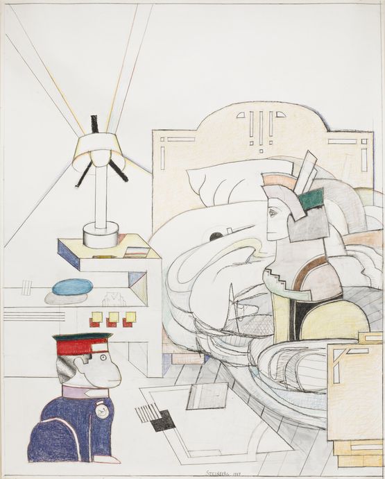 Bedroom Sphinx by Saul Steinberg contemporary artwork Works on Paper