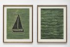 The Conversation 20.3.25 Green Sea 20.4.25 by David Austen contemporary artwork Painting