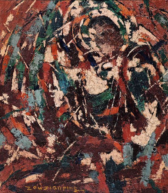 Bezeklik Imprint by Zou Jianping contemporary artwork Painting