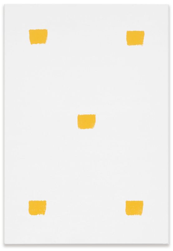 Empreintes de pinceau n50 repetees a intervalles reguliers de 30 cm by Niele Toroni contemporary artwork Painting